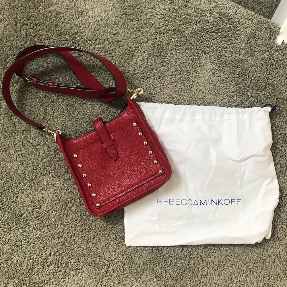 Rebecca Minkoff Small Red Unlined Feed Bag EUC